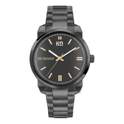 Orologio TRUSSARDI uomo T-city data acciaio brunito