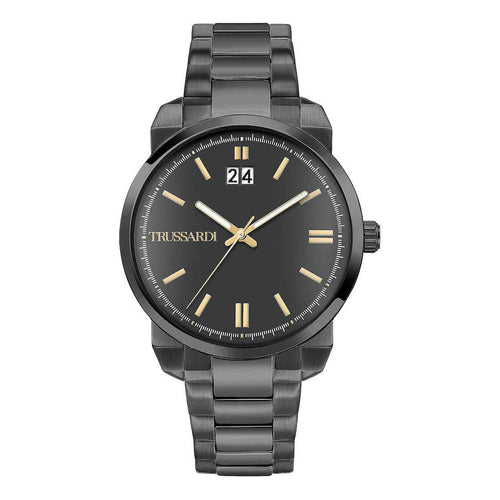 Orologio TRUSSARDI uomo T-city data acciaio brunito