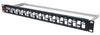 Pannello Patch Slim 1HE 24 Posti Keystone Senza Frutti Nero