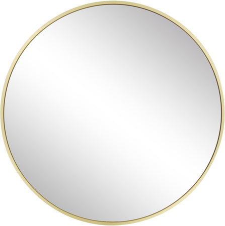 Specchio tondo da parete cornice in metallo Oro per ambienti moderni