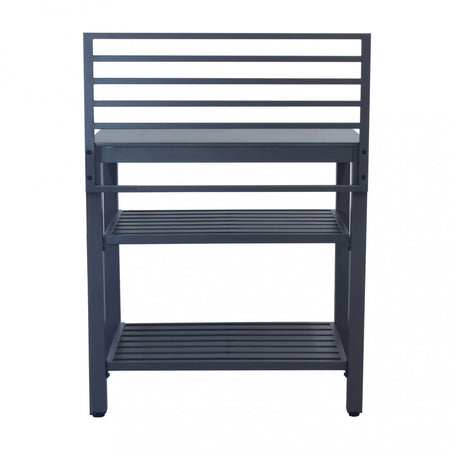 Modulo piano cucina da esterno "Trinidad" struttura in alluminio antracite 90 cm