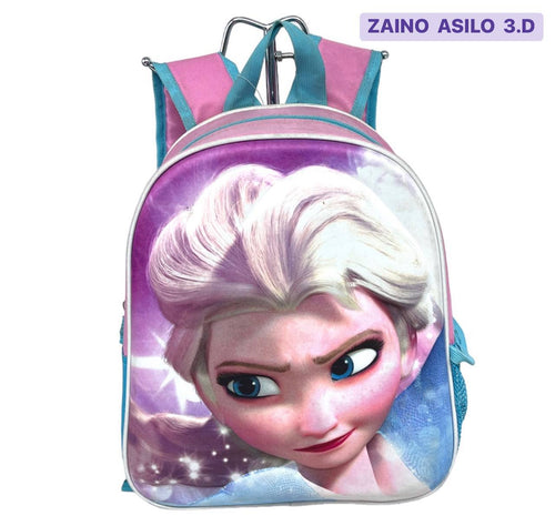 ZAINO ASILO 3D FROZEN BORSA SCUOLA BAMBINA
