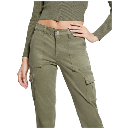 Guess pantalone cargo verde Sexy Kori W4RB59 W93CL