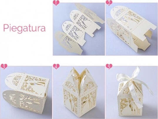 15 Bomboniera Scatolina Avorio Sposi Cubo Portaconfetti Segnaposto Matrimonio Casa e cucina/Hobby creativi/Materiali per hobby creativi/Forniture per feste/Bomboniere Trade Shop italia - Napoli, Commerciovirtuoso.it