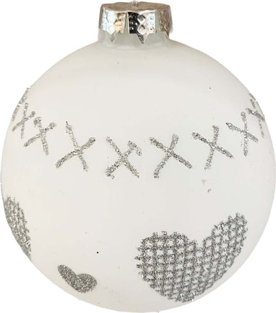 15 palline per albero di natale in vetro bianco ed argento da Ø 10 cm pendaglio decorato Casa e cucina/Decorazioni per interni/Addobbi e decorazioni per ricorrenze/Decorazioni natalizie/Addobbi e decorazioni/Palle e palline MagiediNatale.it - Altamura, Commerciovirtuoso.it