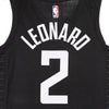 JORDAN NBA Canotta Basket Uomo Nba Swingman Jersey Statement Edition 2020 No 2 Kawhi Leonard Loscli Black/university Red da uomo