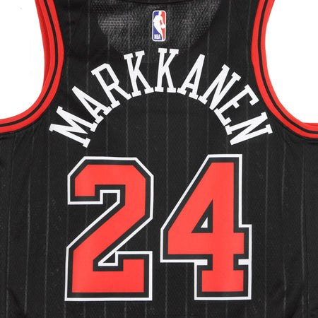 JORDAN NBA Canotta Basket Uomo Nba Swingman Jersey Statement Edition No 24 Lauri Markkanen Chibul Black da uomo