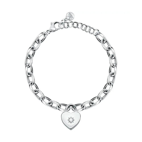 Bracciale MORELLATO donna Abbraccio acciaio cuore / lucchetto