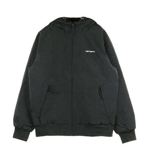 CARHARTT WIP Giubbotto Uomo Hooded Sail Jacket Black/white da uomo