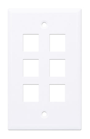 Placca Porta Frutti 6 Posti Mod.503 Bianco
