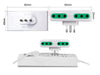 Adattatore Quadruplo Spina Piccola 10A Con 4 Prese Italiana 10A Bianco Extrastar XSL1012