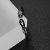 Bracciale MORELLATO uomo Moodly pelle nero / acciaio brunito