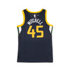 NIKE NBA Canotta Basket Uomo Nba Swingman Jersey Icon Edition 2020 No 45 Mitchell Donovn Utajaz College Navy/sundial da uomo