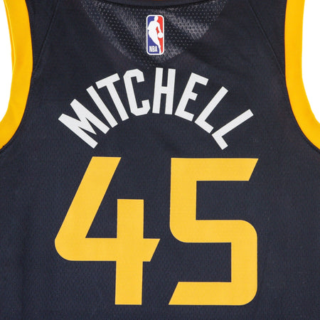 NIKE NBA Canotta Basket Uomo Nba Swingman Jersey Icon Edition 2020 No 45 Mitchell Donovn Utajaz College Navy/sundial da uomo