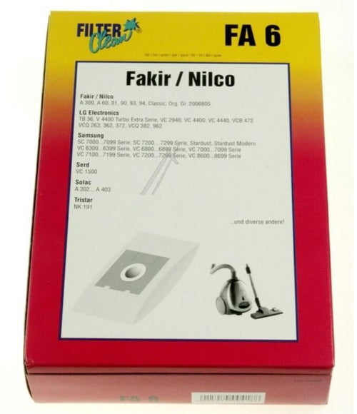 Sacchetti aspirapolvere 5pz FILTERCLEAN