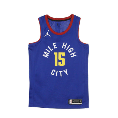 JORDAN NBA Canotta Basket Uomo Nba Swingman Jersey Jordan Statement Edition 2020 No 15 Nikola Jokic Dennug Rush Blue/team Crimson da uomo