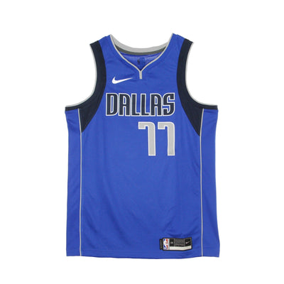 NIKE NBA Canotta Basket Uomo Nba Swingman Jersey Icon Edition 2020 No 77 Luka Doncic Dalmav Game Royal/college Navy da uomo
