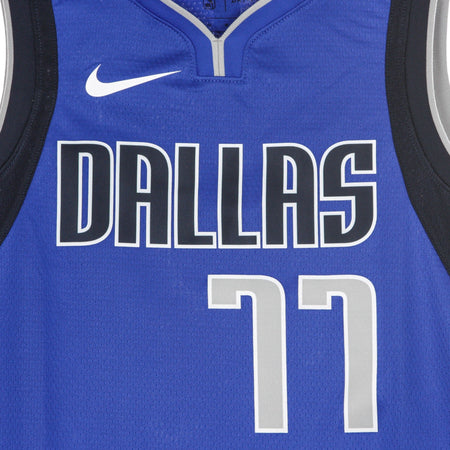 NIKE NBA Canotta Basket Uomo Nba Swingman Jersey Icon Edition 2020 No 77 Luka Doncic Dalmav Game Royal/college Navy da uomo