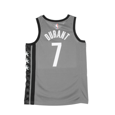 JORDAN NBA Canotta Basket Uomo Nba Swingman Jersey Jordan Statement Edition 2020 No 7 Kevin Durant Bronet Dark Steel Grey/black da uomo