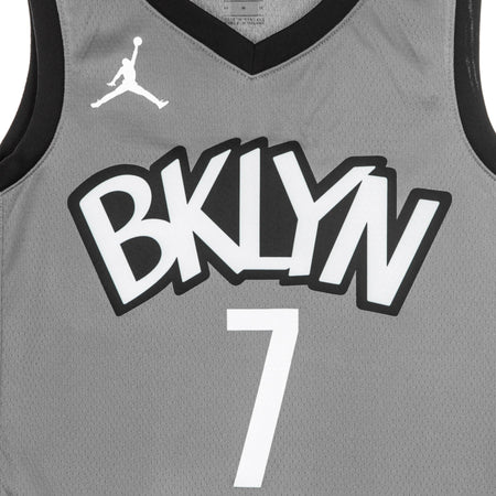 JORDAN NBA Canotta Basket Uomo Nba Swingman Jersey Jordan Statement Edition 2020 No 7 Kevin Durant Bronet Dark Steel Grey/black da uomo