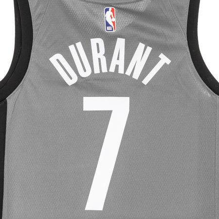 JORDAN NBA Canotta Basket Uomo Nba Swingman Jersey Jordan Statement Edition 2020 No 7 Kevin Durant Bronet Dark Steel Grey/black da uomo