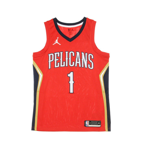 JORDAN NBA Canotta Basket Uomo Nba Swingman Jersey Jordan Statement Edition 2020 No 1 Zion Williamson Neopel University Red da uomo