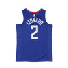 NIKE NBA Canotta Basket Uomo Nba Swingman Jersey Icon Edition 2020 No 2 Kawhi Leonard Loscli Rush Blue/white da uomo