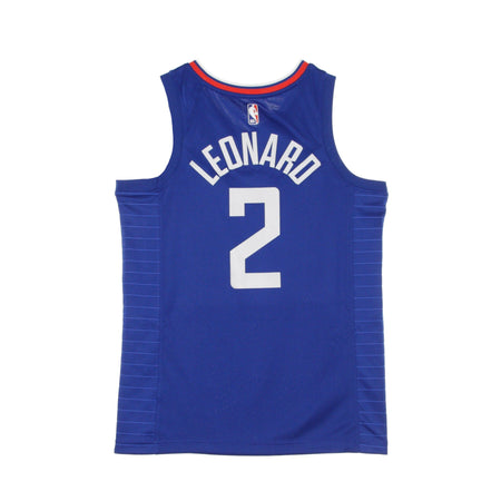 NIKE NBA Canotta Basket Uomo Nba Swingman Jersey Icon Edition 2020 No 2 Kawhi Leonard Loscli Rush Blue/white da uomo