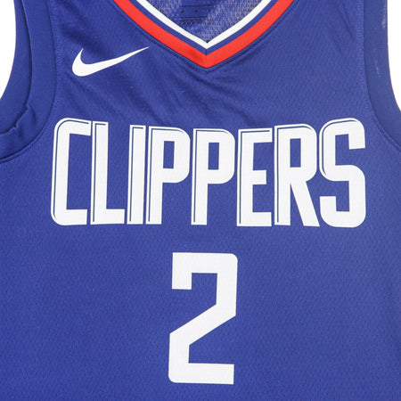 NIKE NBA Canotta Basket Uomo Nba Swingman Jersey Icon Edition 2020 No 2 Kawhi Leonard Loscli Rush Blue/white da uomo