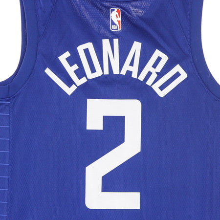 NIKE NBA Canotta Basket Uomo Nba Swingman Jersey Icon Edition 2020 No 2 Kawhi Leonard Loscli Rush Blue/white da uomo