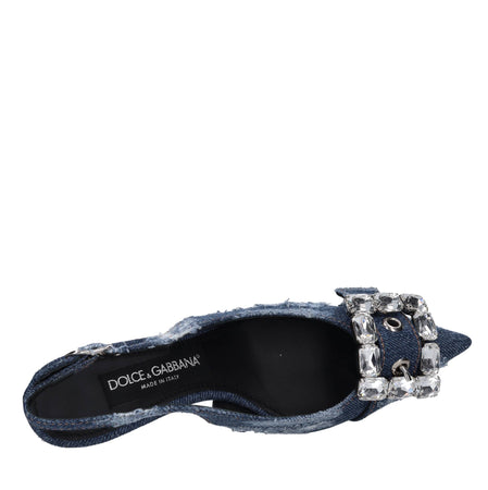 Dolce &amp; Gabbana Scarpe con Tacco Denim da donna