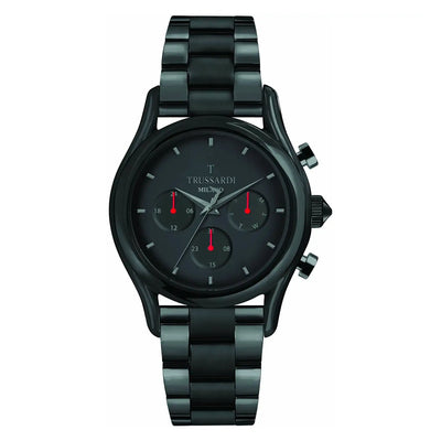 Orologio TRUSSARDI uomo T-light multi funzione total black
