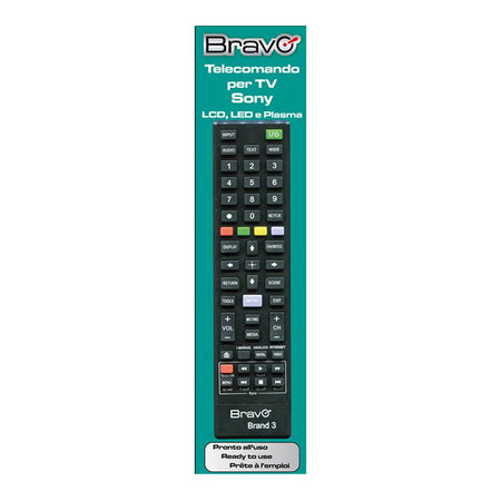 BRAVO BRAND 3 (90202063) - TELECOMANDO COMPATIBILE PER TV SONY