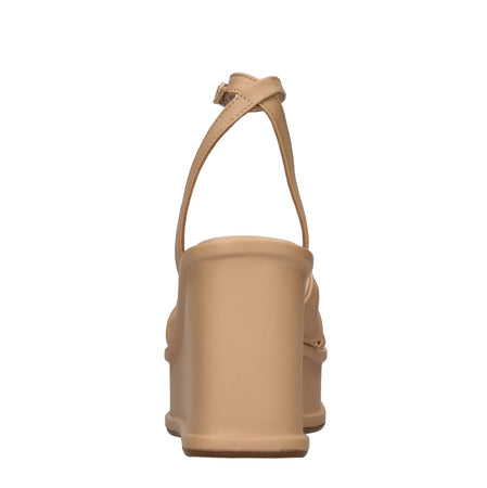 Elvio Zanon Scarpe con Tacco Beige da donna