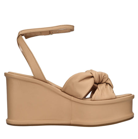 Elvio Zanon Scarpe con Tacco Beige da donna