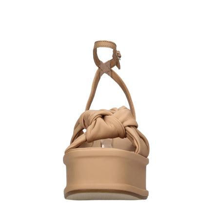 Elvio Zanon Scarpe con Tacco Beige da donna