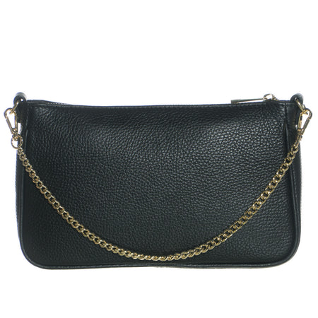 Tibb - Borsa da Donna Nero In Vera Pelle