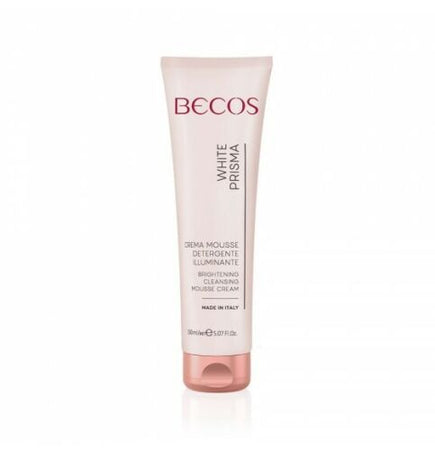 Becos white prima crema mousse detergente illuminante 150ml
