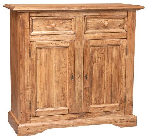 Biscottini Credenza Country legno tiglio naturale 110x45x103 Made Italy Biscottini