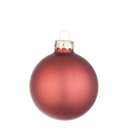 Palline in vetro "Bossa Nova Opaco" tinta unita per albero di Natale moderno