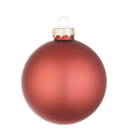Palline in vetro "Bossa Nova Opaco" tinta unita per albero di Natale moderno
