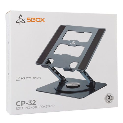 Supporto per Notebook 10-17,3'' Rotazione 360° Alluminio