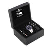 Orologio LORENZ uomo Shark 4 datario acciaio / nero / 200 metri