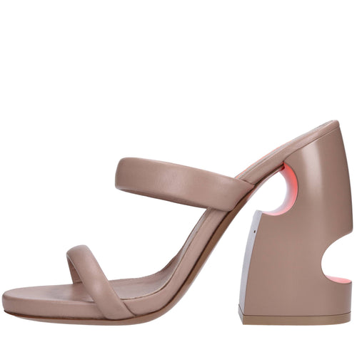 Off White Sandali Marrone da donna