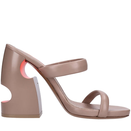 Off White Sandali Marrone da donna