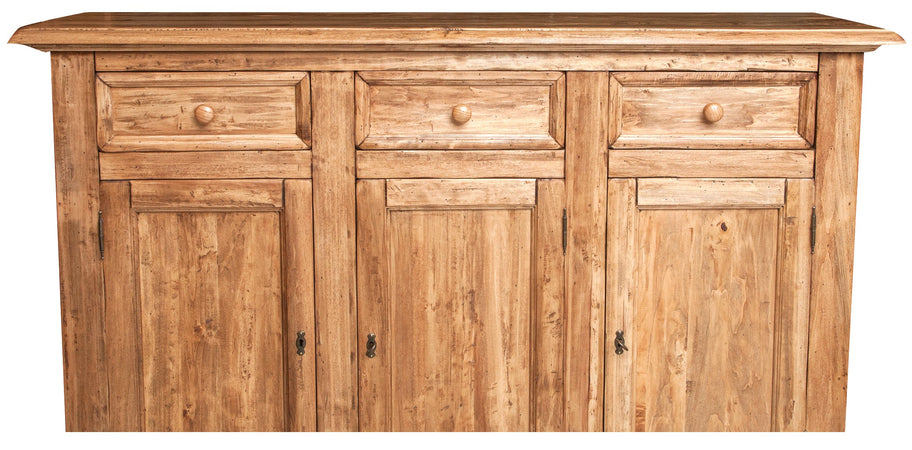 Biscottini Biscottini Credenza Country legno massello tiglio naturale 156x45x103 Made in