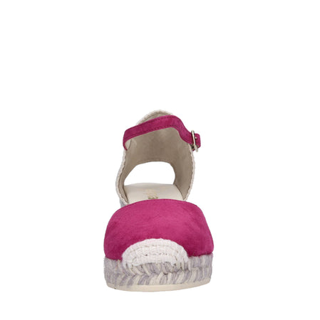 Espadrilles Scarpe con Tacco Fucsia da donna