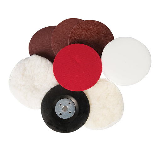 Kit di levigatira e lucidatura Silverline per Smerigliatrici 180mm freeshipping - Eternal Brico