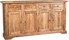 Biscottini Credenza Country Biscottini legno massello tiglio finitura naturale 202x45x103