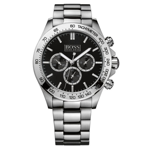 BOSS Ikon 1512965 - Cronografo da uomo in acciaio INOX con movimento al quarzo